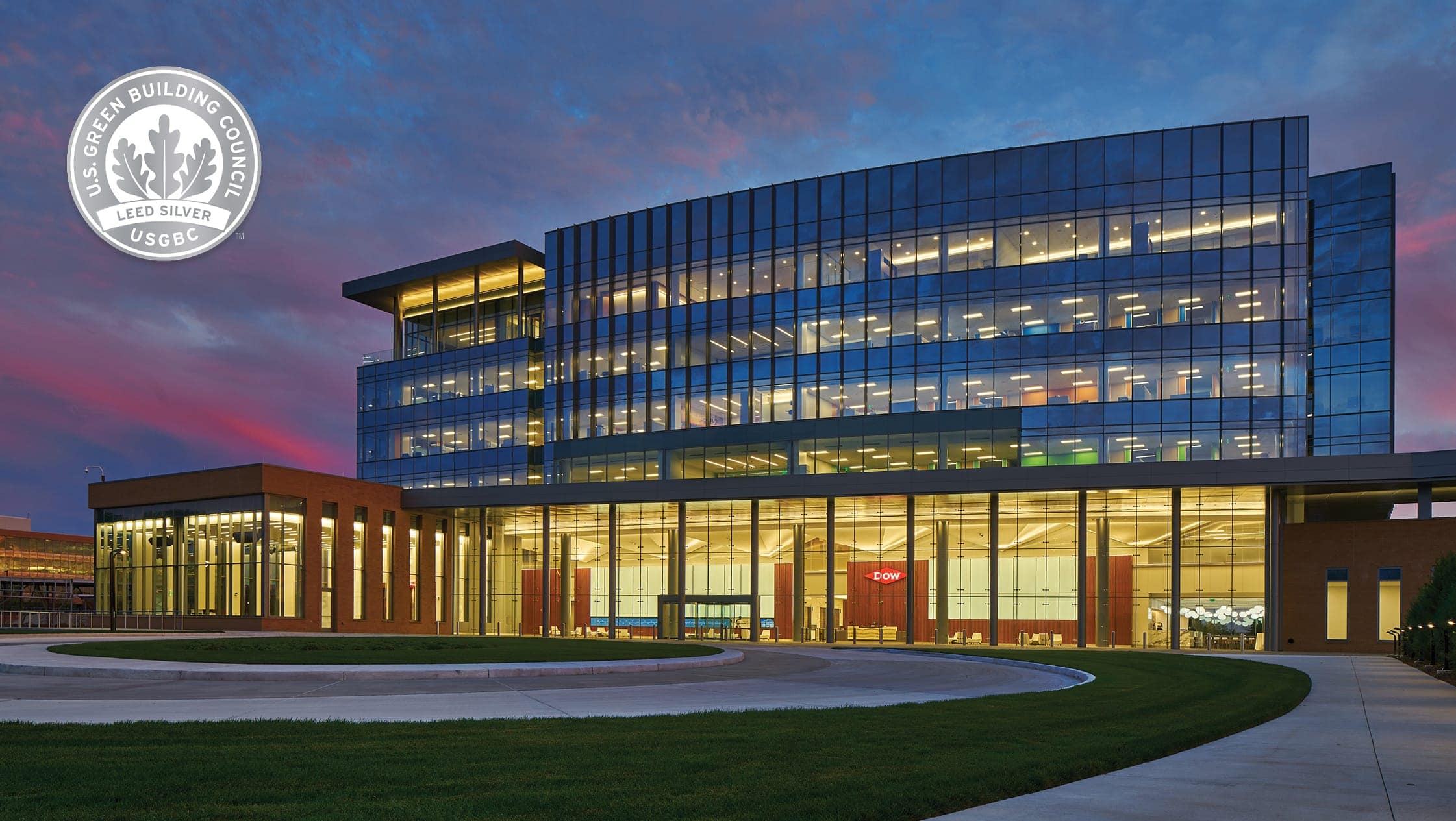 KIRCO, KIRCO MANIX and Kirksey Architecture Announce LEED Silver Certification of the Global Dow Center
